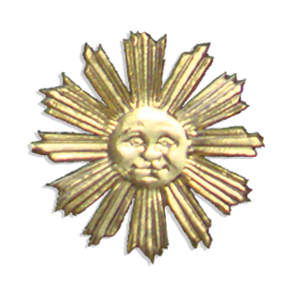 5060748011 Sun Set of 20 Pcs. made from Dresden foil paper