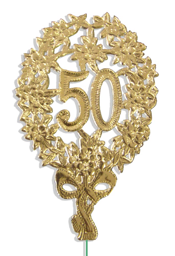 01404150 Jubilee Number 8 x 12 cm, on wire ( 10 pieces )