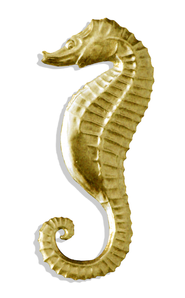 07532401 Sea Horse Set of 2 pcs. made from Dresden foil paper