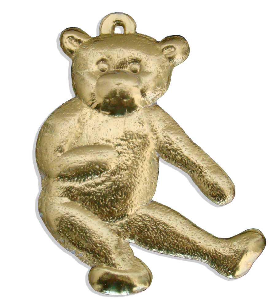 07490401 Teddy Bear Set Of 2 pcs. made from Dresden foil paper