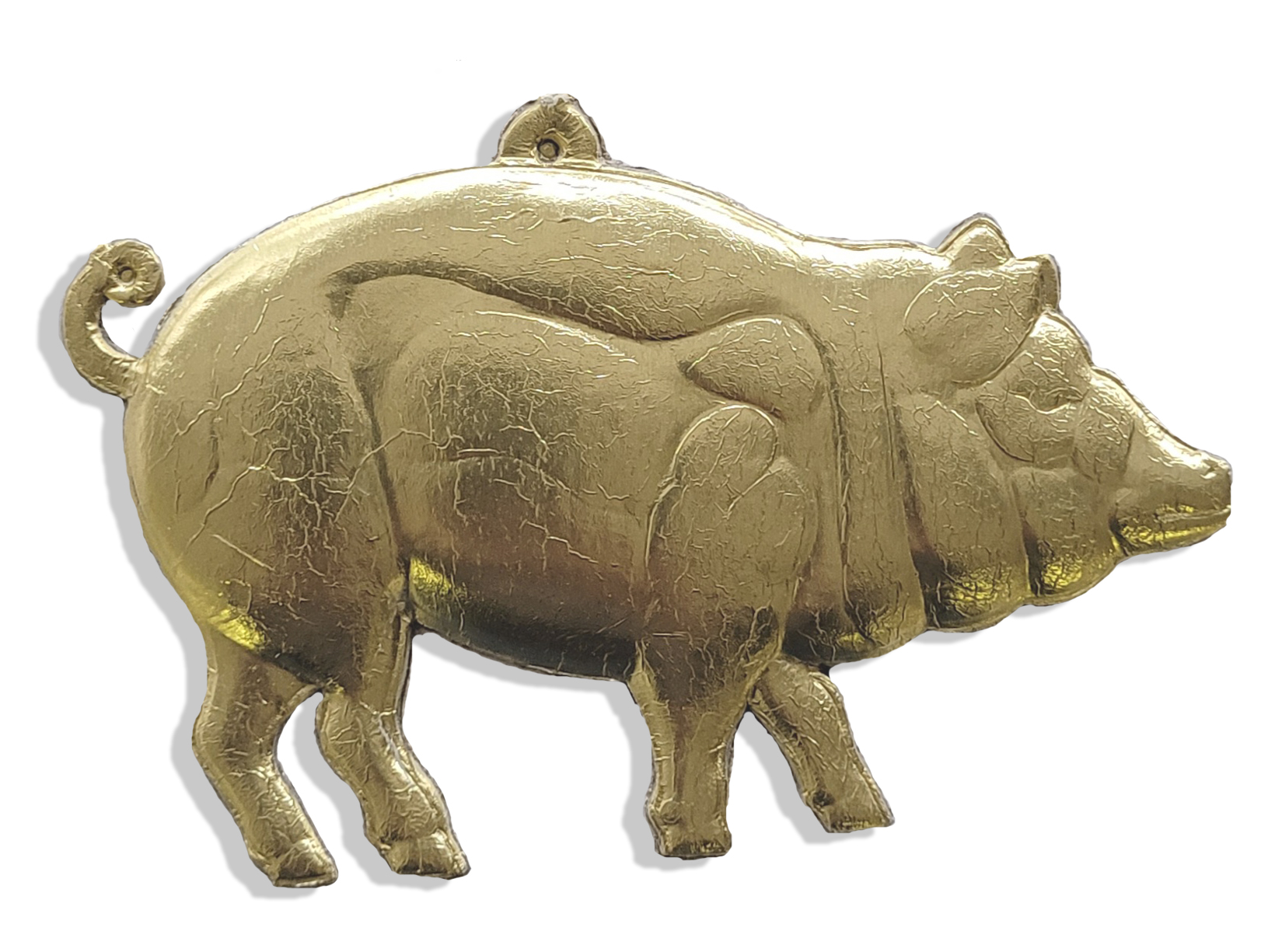 06466301-Schwein-gross_einzeln Pig big size Set Of 2 pcs. made from Dresden foil paper