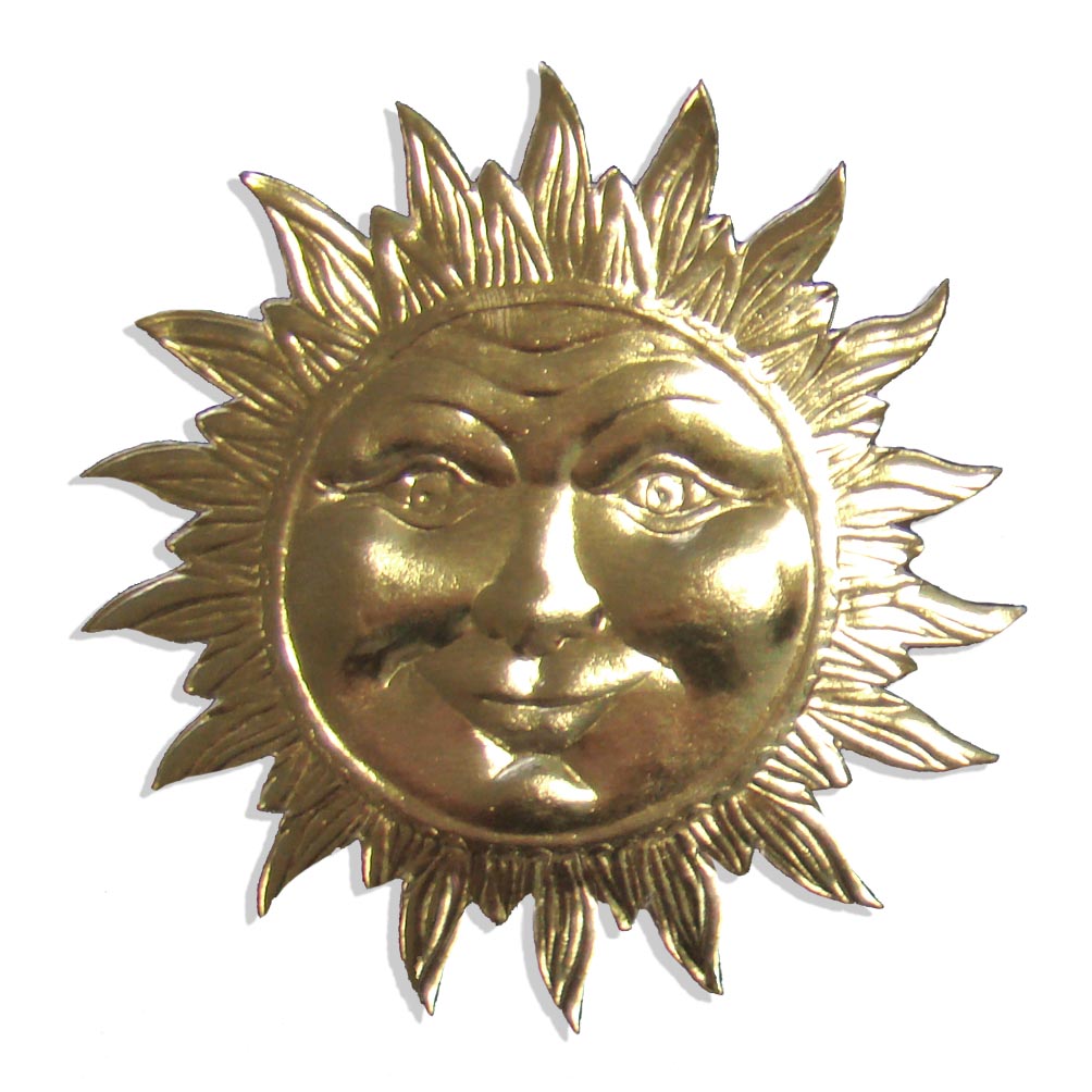 07500201 Sun set of 2 pcs. made from Dresden foil paper