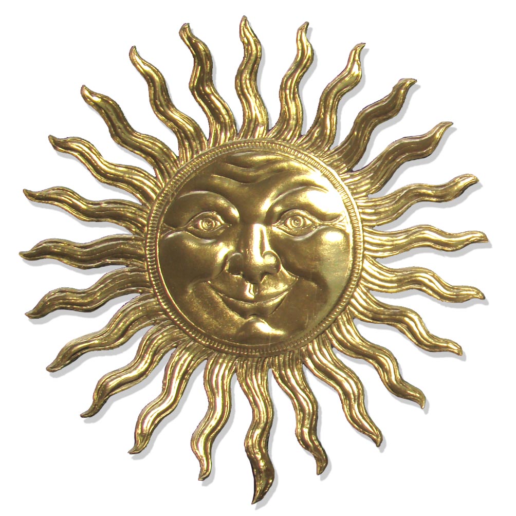 07500401 Sun set of 2 pcs. made from Dresden foil paper