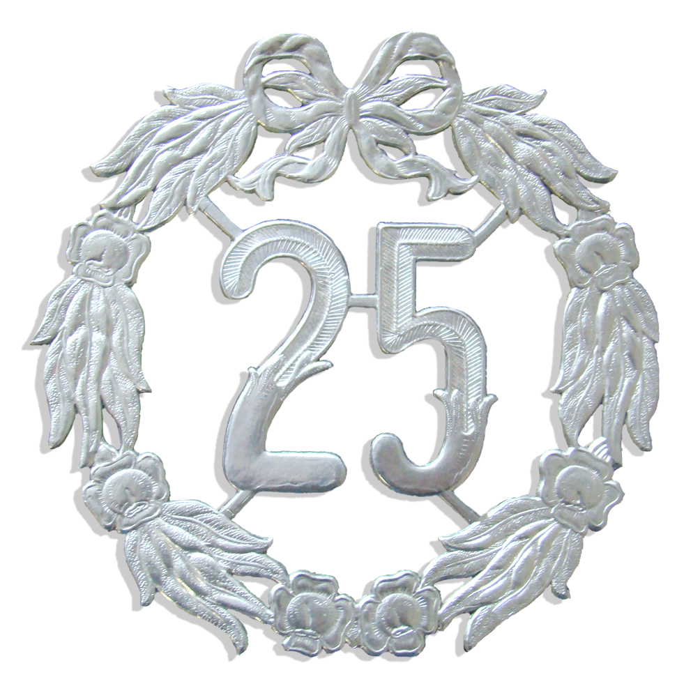 Jubiläumszahl 27 cm "25"