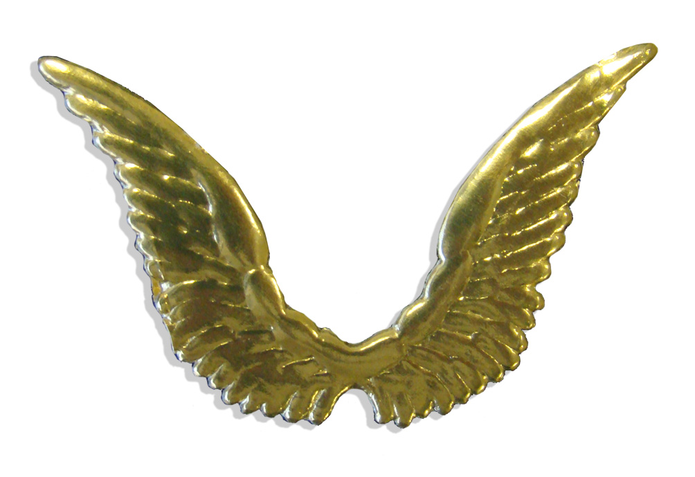 067240101 Dresden Angel Wings Set Of 10 pcs. made from Dresden foil paper