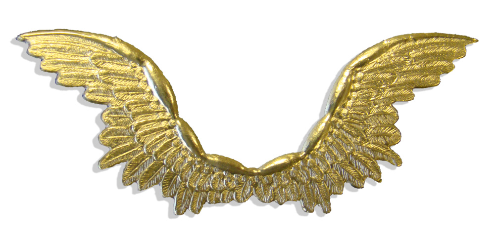 067217061 Dresden Angel Wings Set Of 6 pcs. made from Dresden foil paper