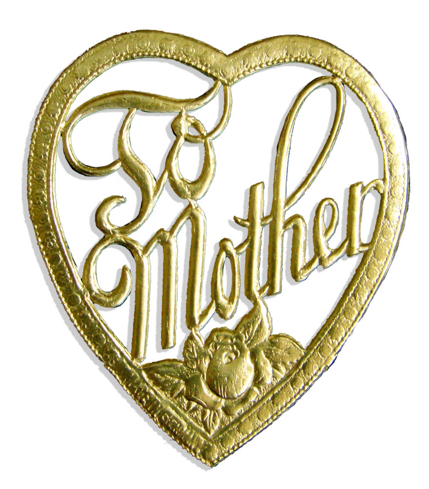 06810701 Mother´s Day Greetings Set of 3 pcs. made from Dresden foil paper
