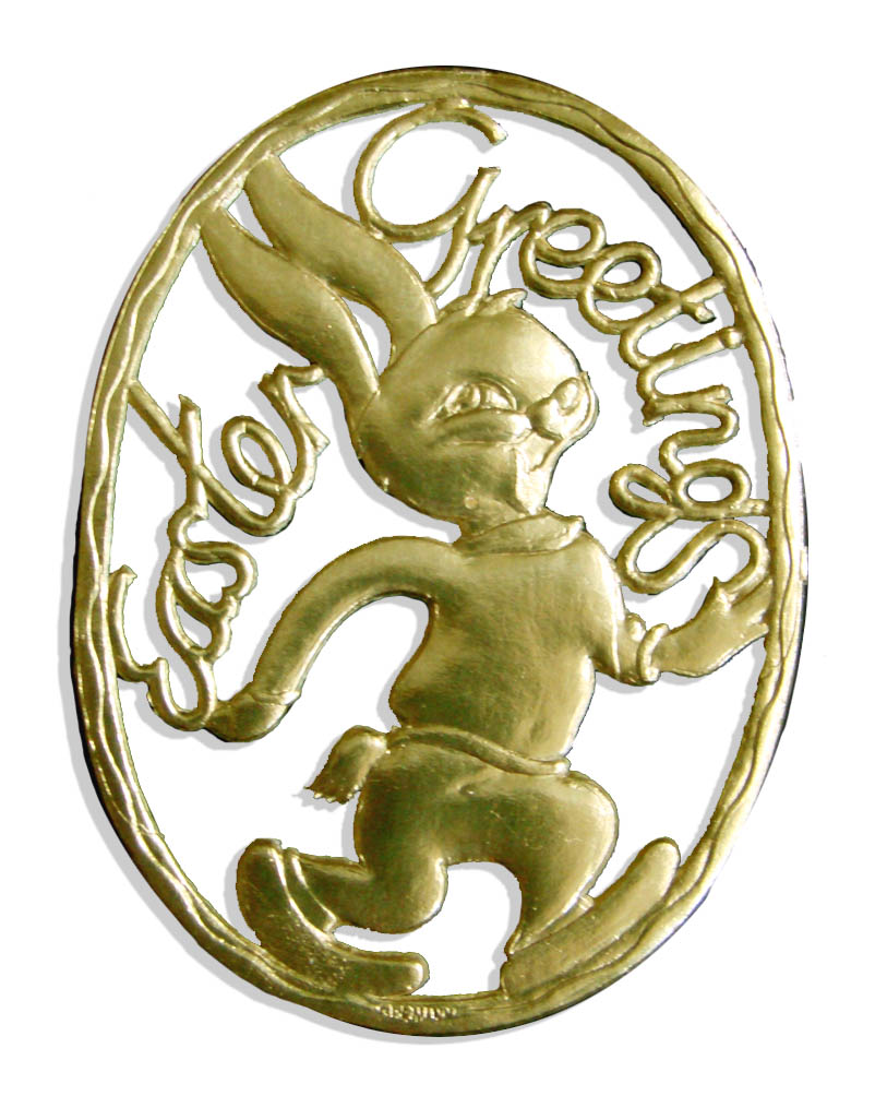 06810501 Easter Greetings made from Dresden foil paper