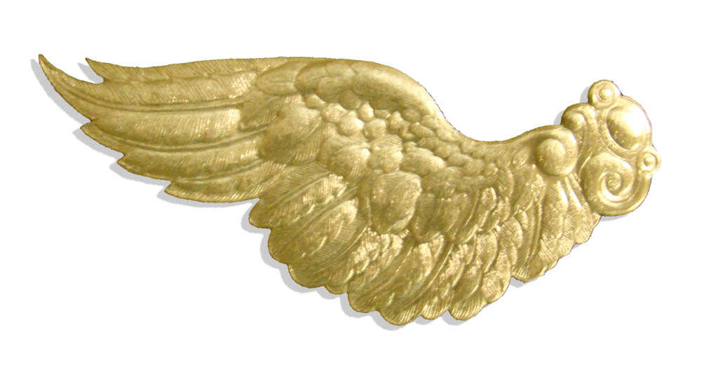 06871601 Dresden Angel Wings Big Set Of 4 pcs. made from Dresden foil paper