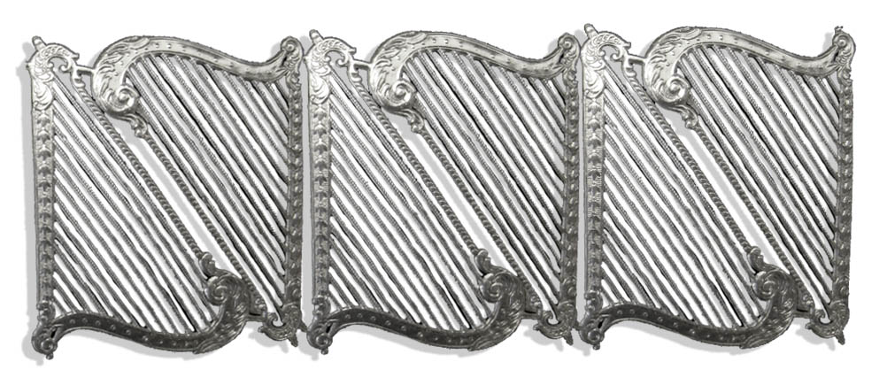 Harp Set of 6 Pcs. made from Dresden foil paper