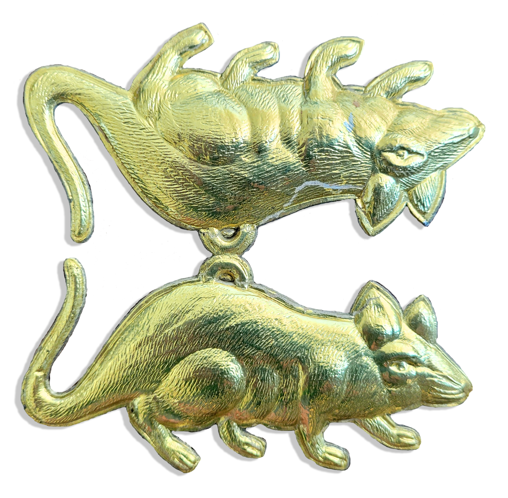 07532701-Maus Mouse Set Of 2 pcs. made from Dresden foil paper