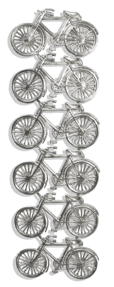 Fahrräder 6er Set aus Dresdner Pappe