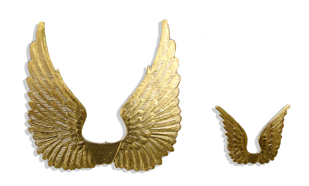 06078901 Dresden Angel Wings Set Of 8 pcs. made from Dresden foil paper