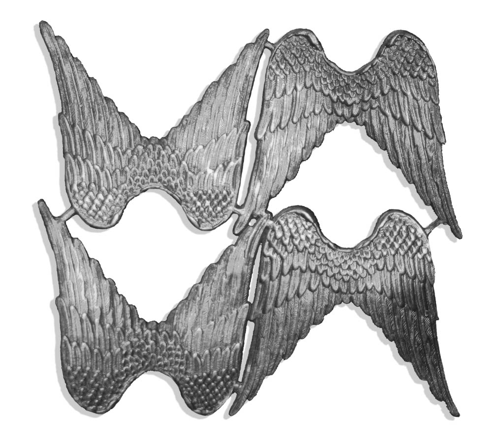 Angel Wings Set of 4 Pcs. made from Dresden foil paper