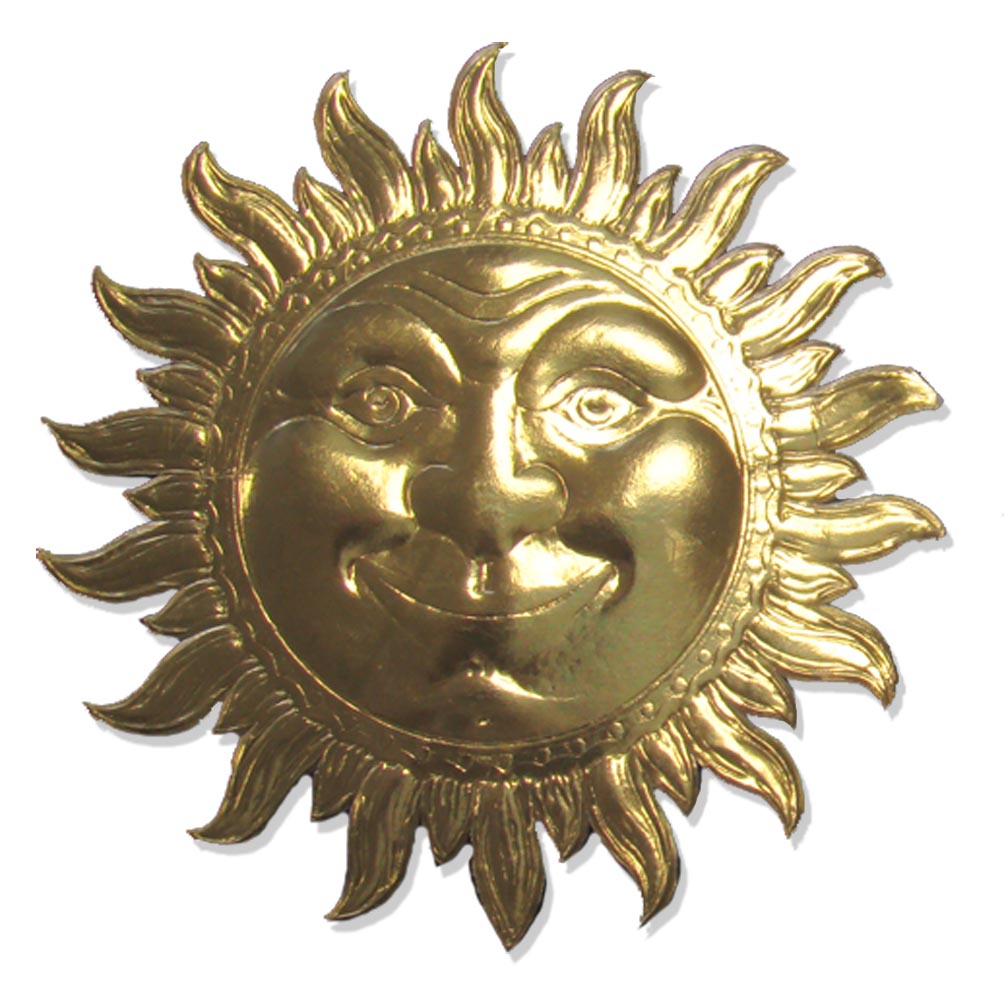 07500301 Sun set of 2 pcs. made from Dresden foil paper