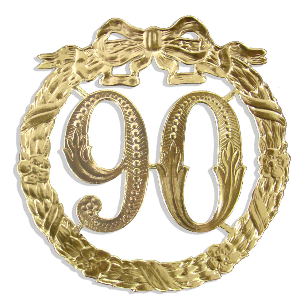 Jubiläumszahl 13 cm "90"