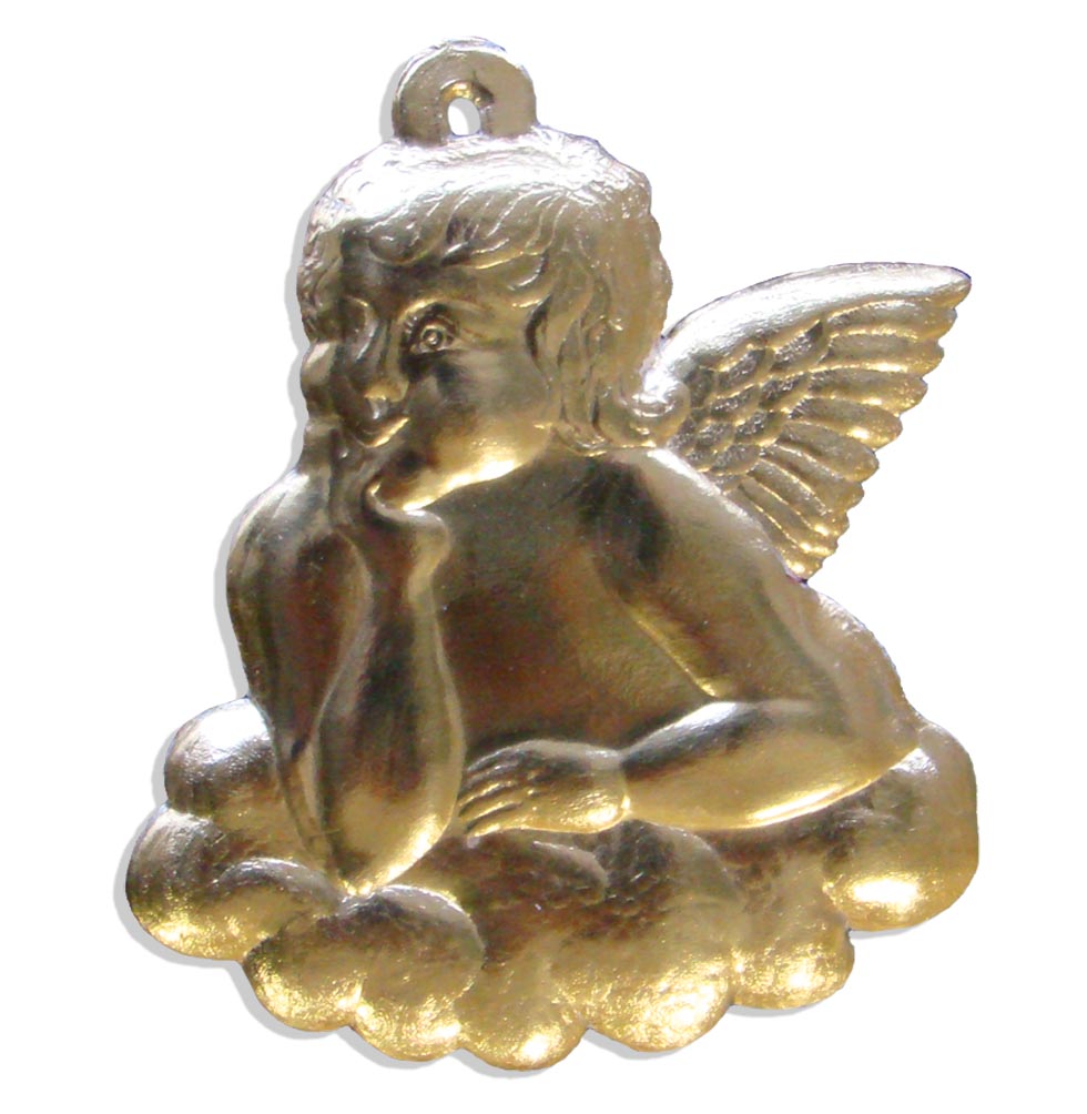 067214831 Angel Cherub Set Of 2 pcs. made from Dresden foil paper