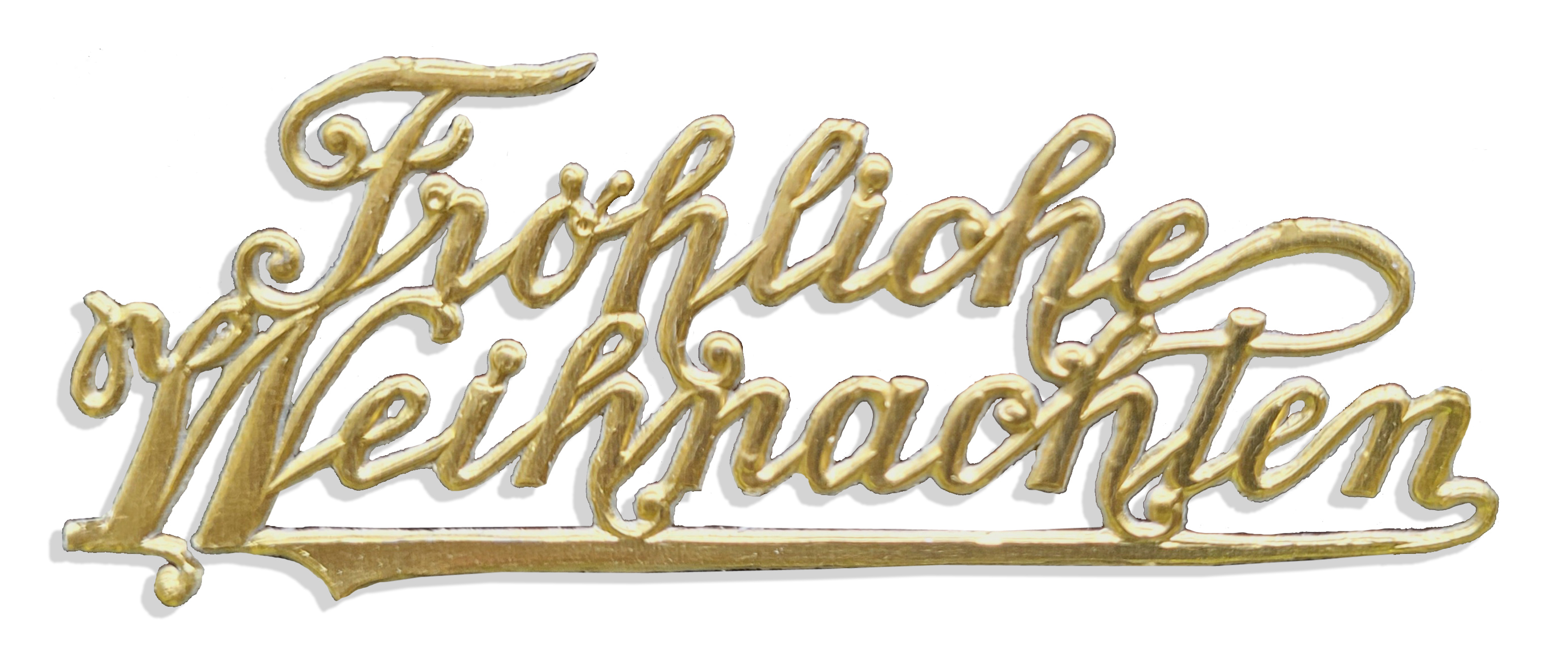 Script "Fröhliche Weihnachten" Set of 5 pcs. made from Dresden foil paper Script "Fröhliche Weihnachten" Set of 5 pcs. made from Dresden foil paper