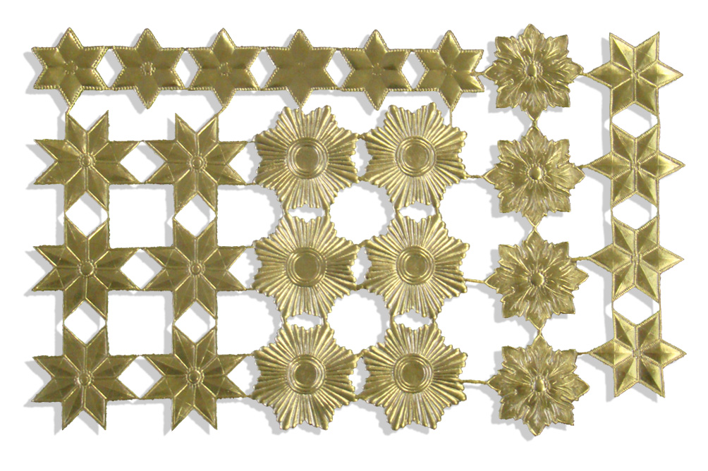 06074901 Medals Stars Set Of 26 pcs. made from Dresden foil paper
