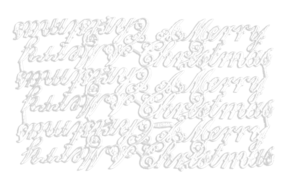 Merry Christmas Set Of 6 pcs. made from Dresden foil paper