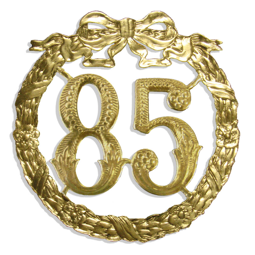 Jubiläumszahl 13 cm "85"