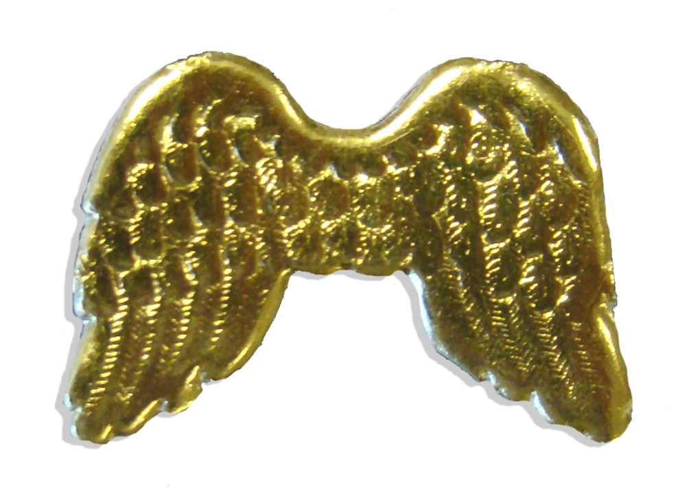 067218351 Dresden Angel Wings Set Of 35 pcs. made from Dresden foil paper