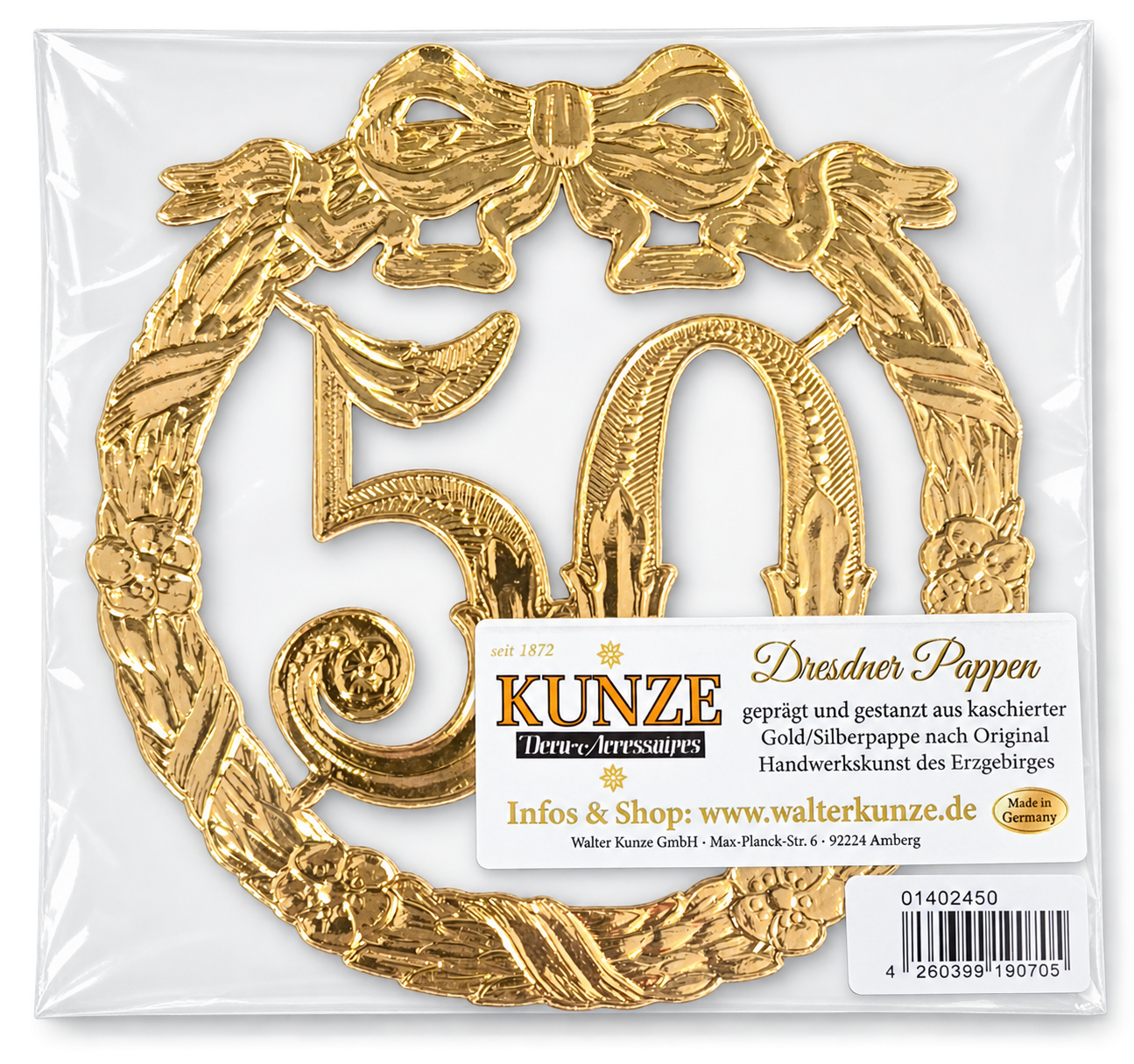 Jubiläumszahl 13 cm "50"
