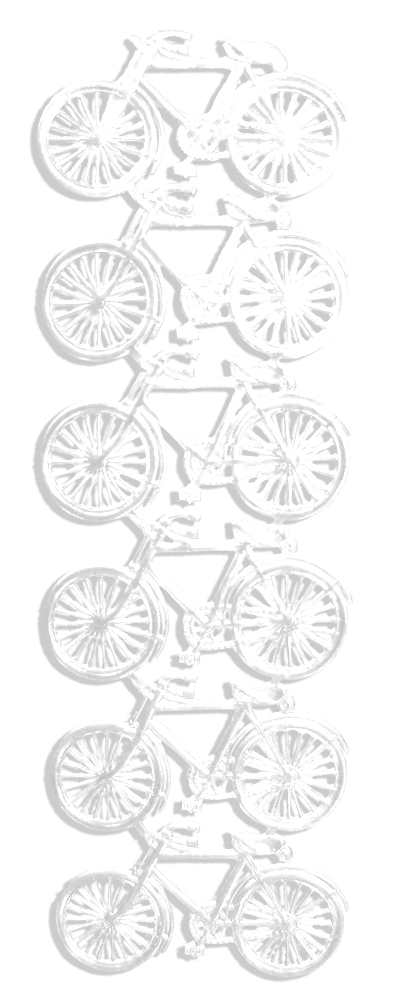 Bicycle Set Of 6 pcs. made from Dresden foil paper