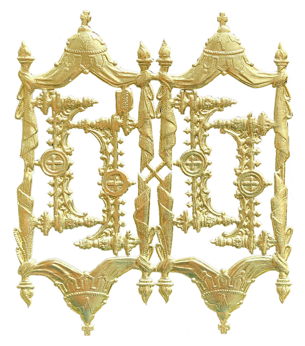 Verzierung Altar 8er Set aus Dresdner Pappe Verzierung Altar 8er Set aus Dresdner Pappe